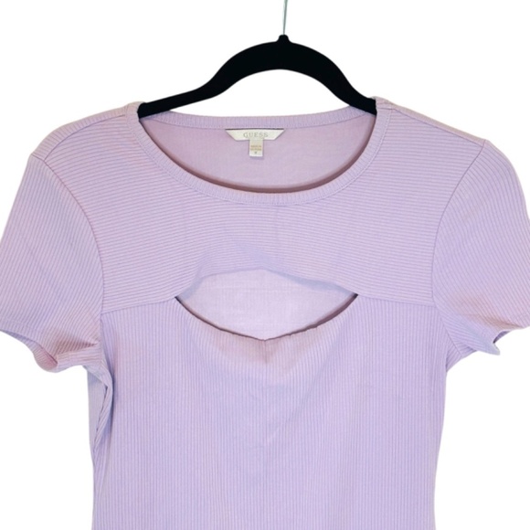 Guess Essentials SS Lana Dress Lilac Purple Lavender Sz Medium LIKE NEW - Picture 12 of 12